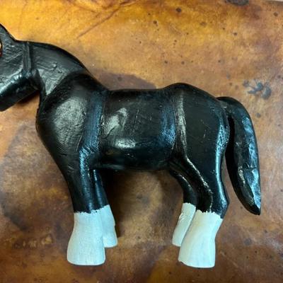 Wooden horse hand painted