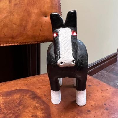 Wooden horse hand painted