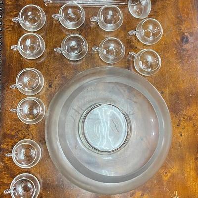 Punch bowl set with original box