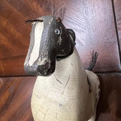 Wooden horse hand painted