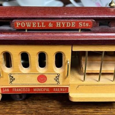 San Francisco trolley car music box