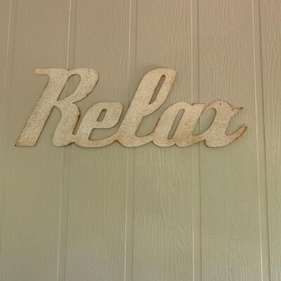 A gentle reminder to take a moment to relax!