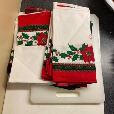 Christmas fabric napkins