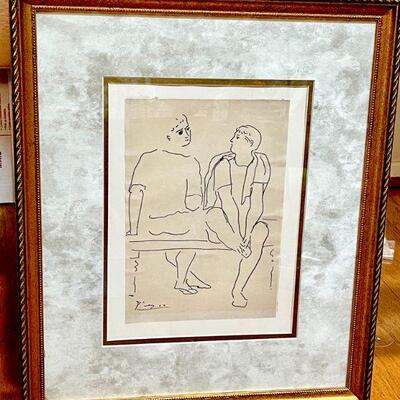Reframed vintage Picasso print