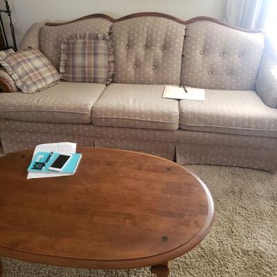 Couch & Ethan Allen coffee table
