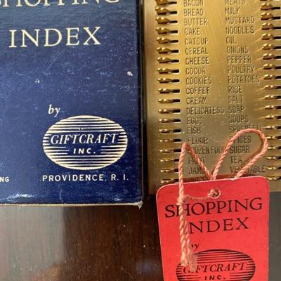 Vintage Shopping Index with Original Box