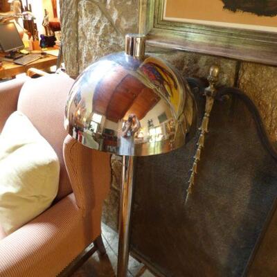 Vintage Chrome Art Deco Floor Lamp