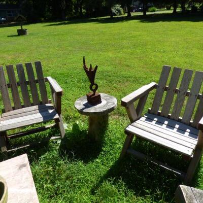 Classic Vintage Solid Wood Adirondack Chairs