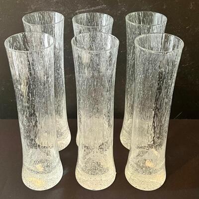Six Vintage Rastal Tumblers in an awesome bubble glass look! Made in Germany 