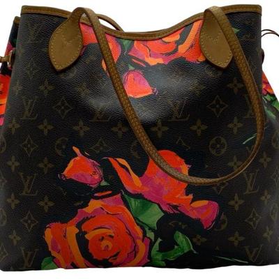 louis Vuitton Neverful Roses Handbag