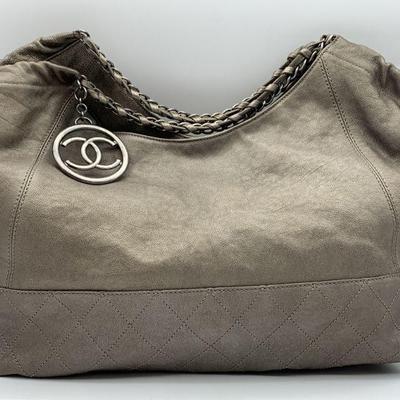 Chanel CoCo Cabas Metalic Handbag