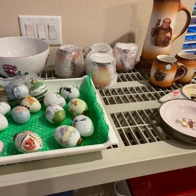 hand painted porcelain eggs