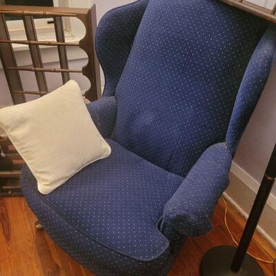 nice blue living room chair