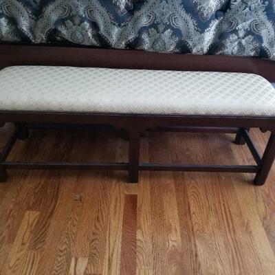 Upholstered long bench