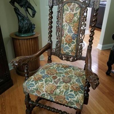 French Renaissance hunt chair