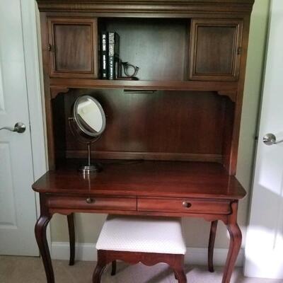 Cherry desk or dressing table/bench