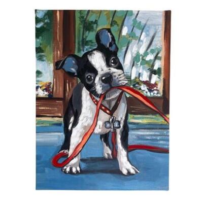 Lot 101a
Boston Terrier Stretched Canvas Print
