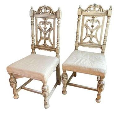 Lot 015b
Antique Jacobean Refinished Dining Chair Grouping