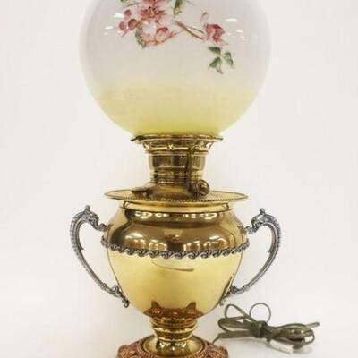 1152	VICTORIAN JUNO PARLOR LAMP, ELECTRIFIED, APPROXIMATELY 22 IN HIGH
