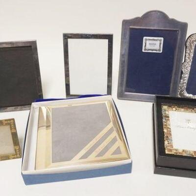 1200	LOT OF ASSORTED DRESSER TOP PHOTO FRAMES INCLUDING SILVERPLATE
