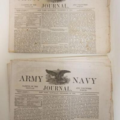 1029	2 CIVIL WAR ERA ARMY NAVY JOURNALS 1864
