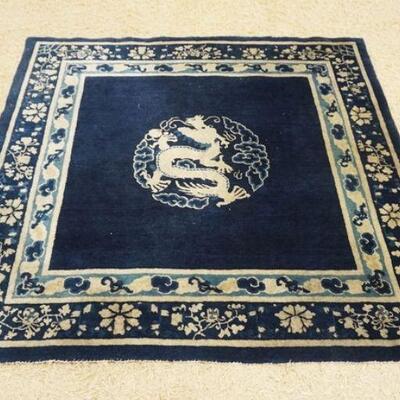 1095	ORIENTAL RUG W/DRAGON CENTER, 5 FT X 4 FT 10 IN
