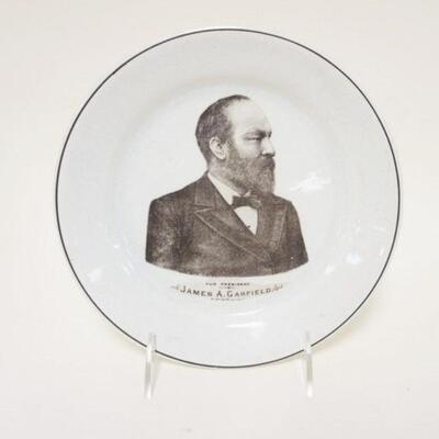 1039	JAMES A GARFIELD ANTIQUE COMMEMORATIVE PLATE, 8 IN
