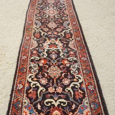 1097	HAND WOVEN PERSIAN WOOL RUNNER, APPROXIMATELY 14 FT 4 IN X 2 FT 10 IN

