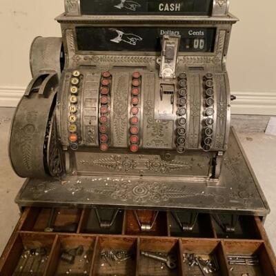 Antique 1900s National Cash Register