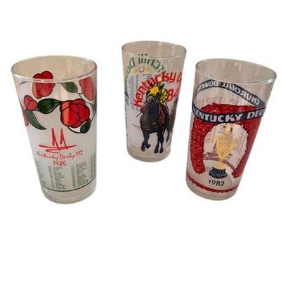 Lot 100
Kentucky Derby Collector's Glasses