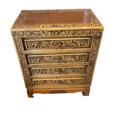 Lot 022
Vintage Hand Carved Dynasty Palace Style Cabinet