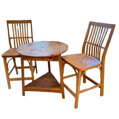 Lot 074
Wood Rustic Bistro Grouping