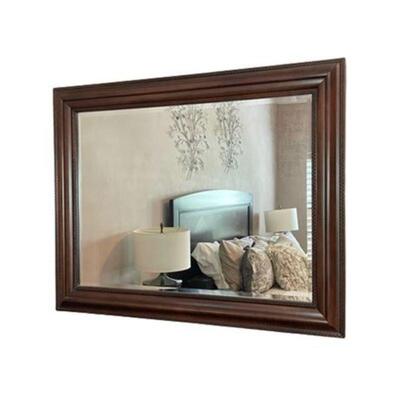 Lot 041h
Decorator Large Wood Frame Beveled Mirror