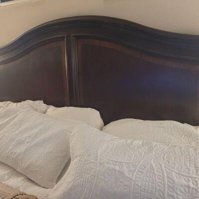 king size bed, includes headboard, footboard and frame only