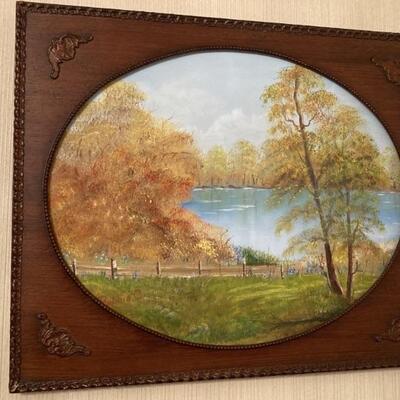 Landscape Oil Painting in Western Style Frame
