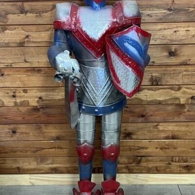 5ft Medieval Knight in (Painted) Shining Armor