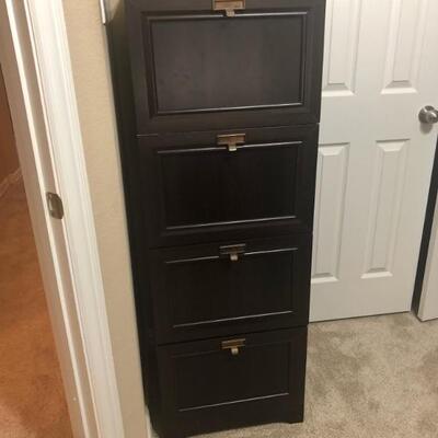 wooden file cabinet