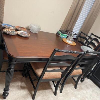 dining set 6 chairs 2 leaves