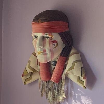 Large Native American bust