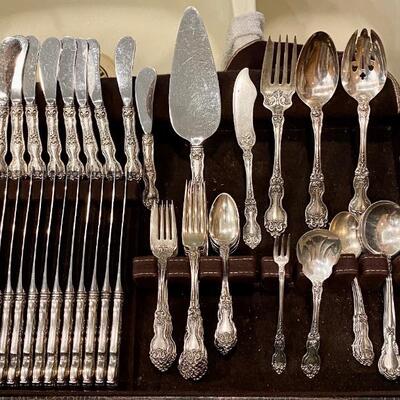Vintage 67 Piece Wallace Sterling Silver Set