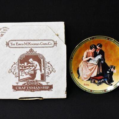 Knowles Norman Rockwell Collectable Plate 