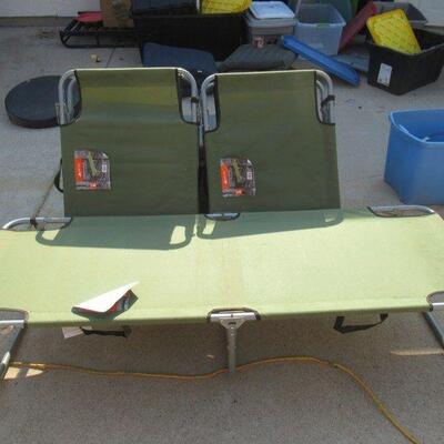 OZARK TRAIL ALUMINUM CAMP COTS 72â€ X 25â€ X 14â€