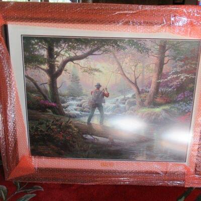 THOMAS KINCAID PRINT â€œIT DOESNâ€™T GET MUCH BETTERâ€ LIMITED EDITION PRINT 427 / 670 MEASURES 46â€ X 37â€
