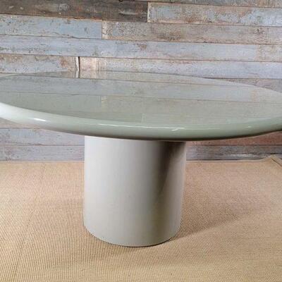 Large Post-Modern Composite Dining Table - Grey
