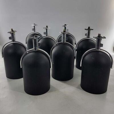 Lot of 8 Vintage Lightolier Track Lighting Fixtures
