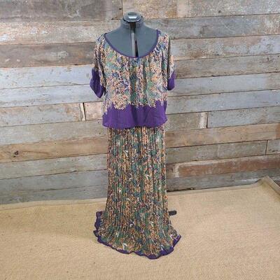 Vintage Scali Made in Paris France 2 Piece Purple Insect Set
