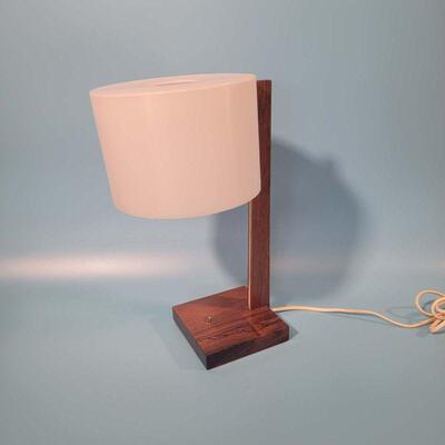 Uno and Osten Kristiansson for Luxus Rosewood Table Lamp
