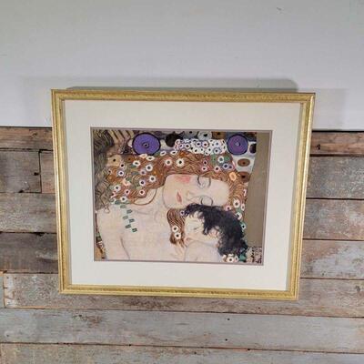 Mother & Child Framed Art by Gustav Klimt
