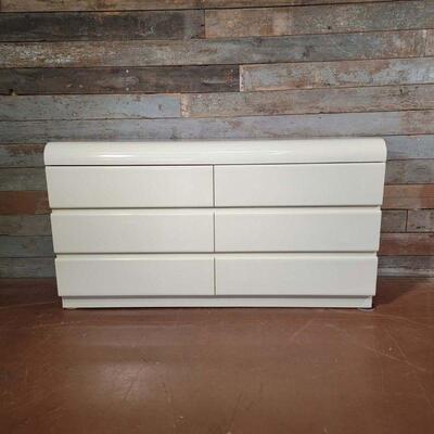 Postmodern Contemporary 6-Drawer Custom Built Dresser - Off-White
