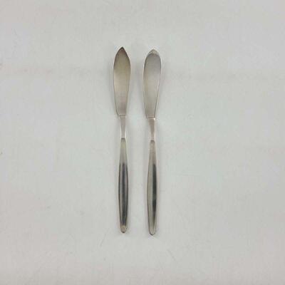 MCM WMF 90 Stainless Laurel Pattern Individual Butter Knives Set of 2
